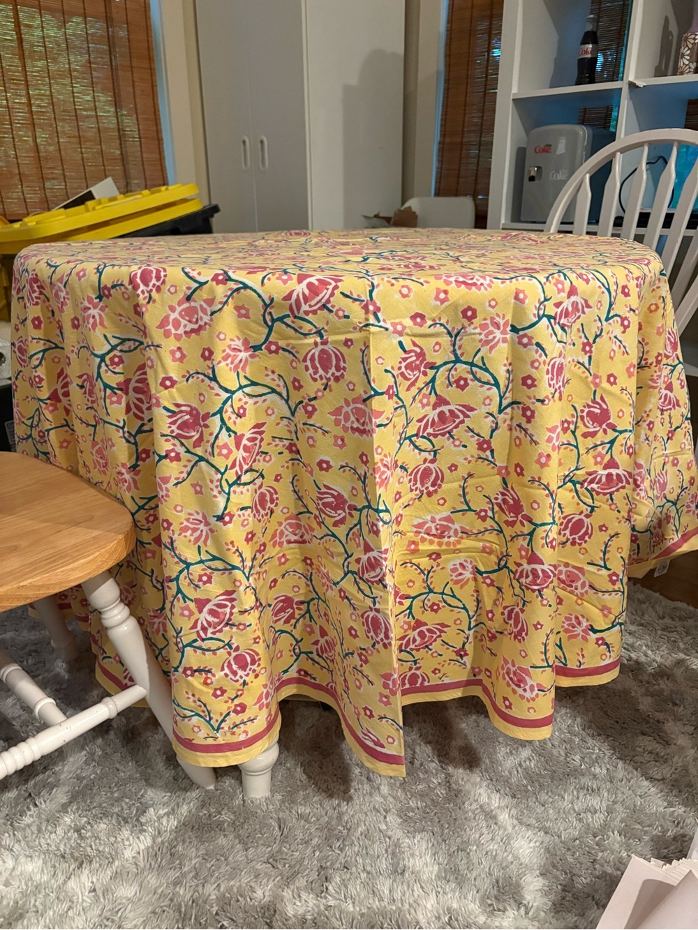 Block Print 7ft Round Table Cloth